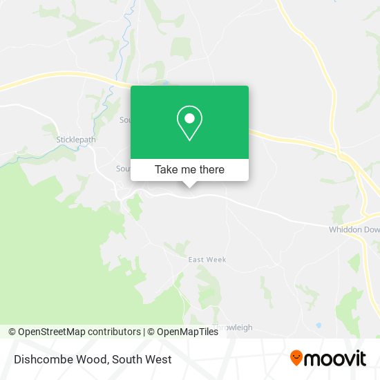 Dishcombe Wood map