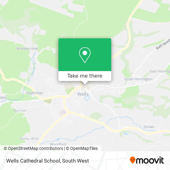 Wells Cathedral School map