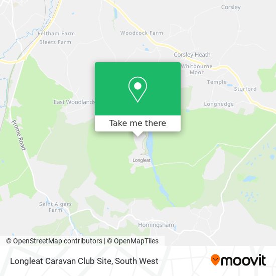 Longleat Caravan Club Site map