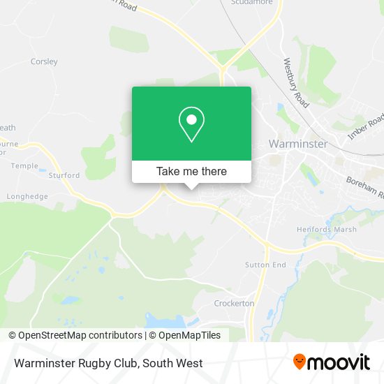 Warminster Rugby Club map