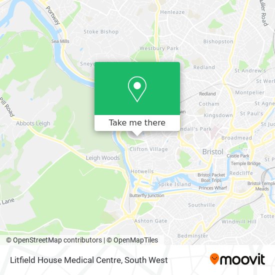 Litfield House Medical Centre map
