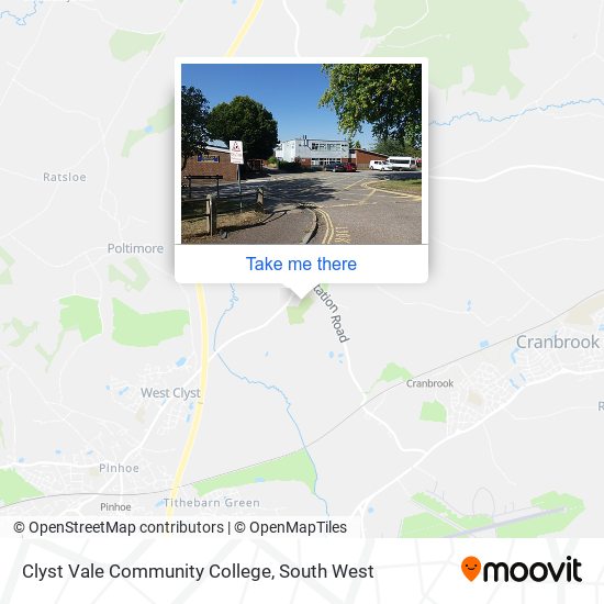 Clyst Vale Community College map