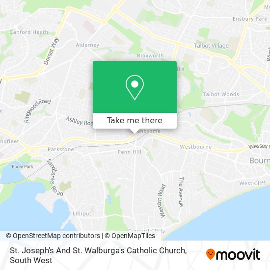 St. Joseph's And St. Walburga's Catholic Church map