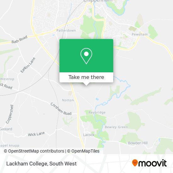 Lackham College map