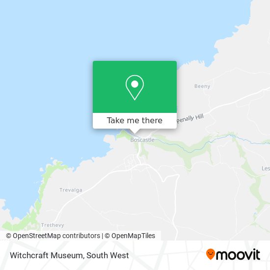 Witchcraft Museum map