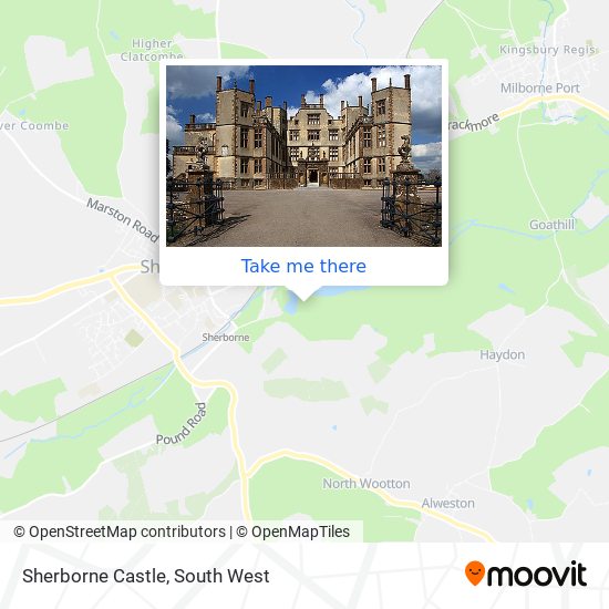 Sherborne Castle map