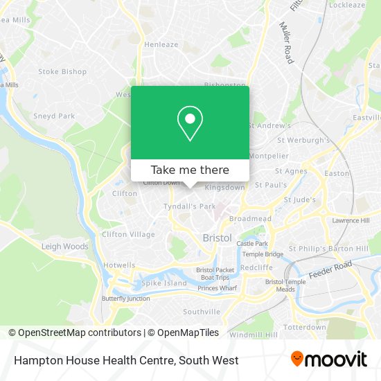 Hampton House Health Centre map