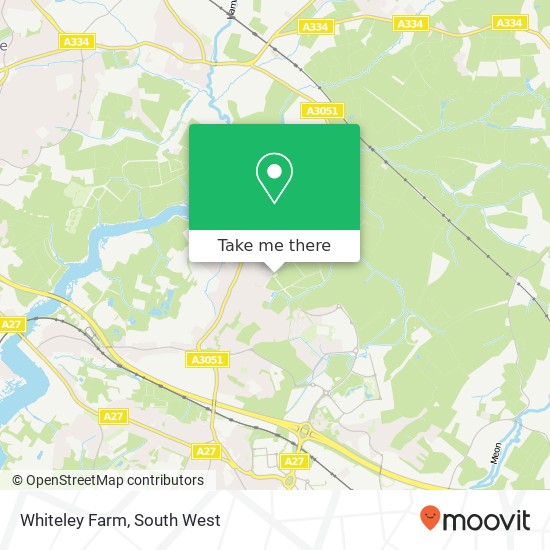 Whiteley Farm map