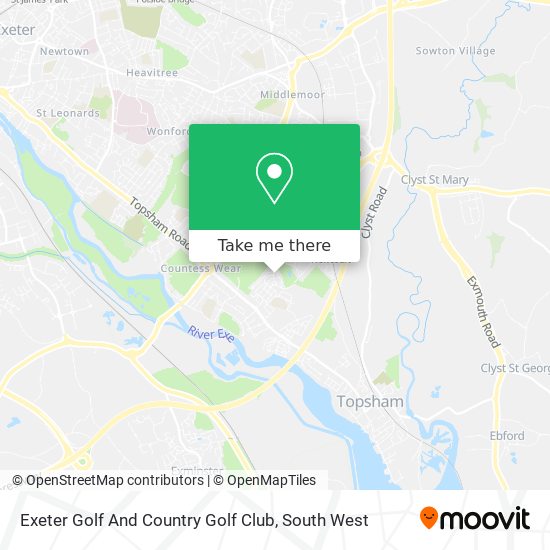 Exeter Golf And Country Golf Club map