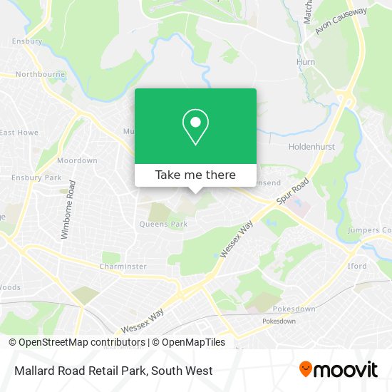Mallard Road Retail Park map