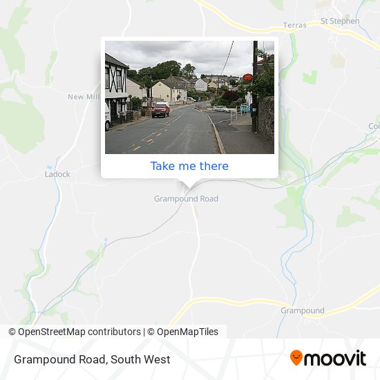 Grampound Road map