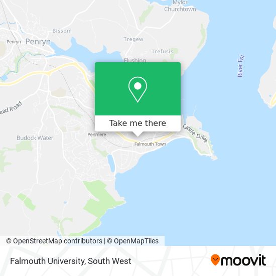 Falmouth University map
