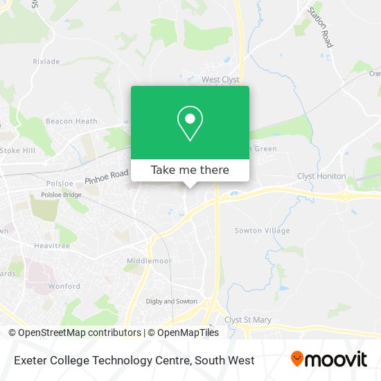 Exeter College Technology Centre map