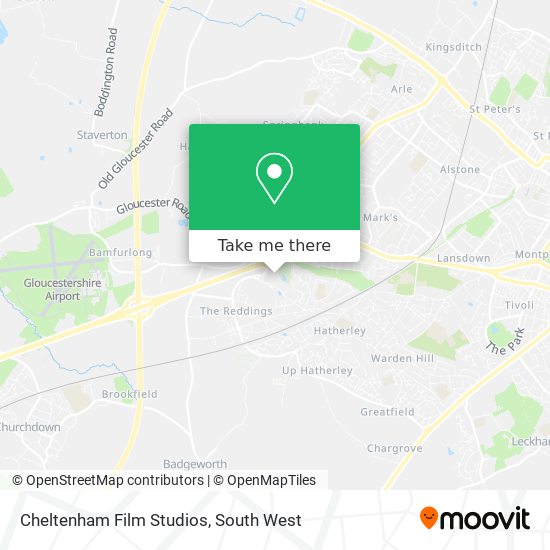 Cheltenham Film Studios map