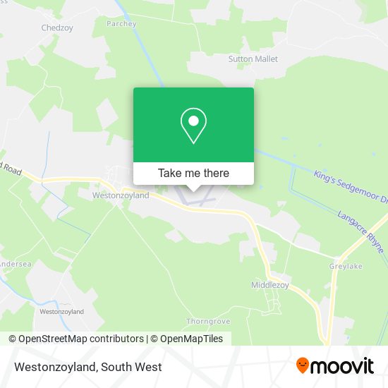 Westonzoyland map