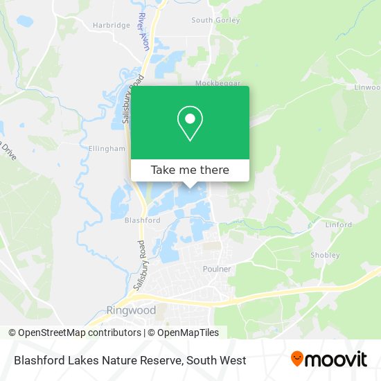 Blashford Lakes Nature Reserve map