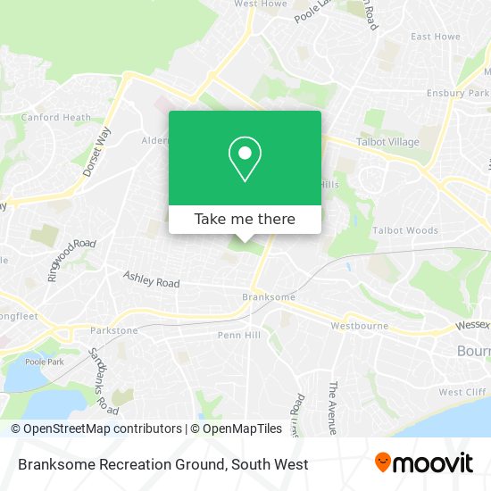 Branksome Recreation Ground map
