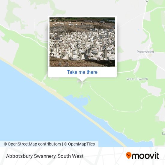 Abbotsbury Swannery map