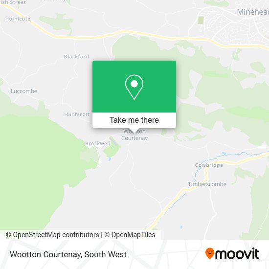 Wootton Courtenay map