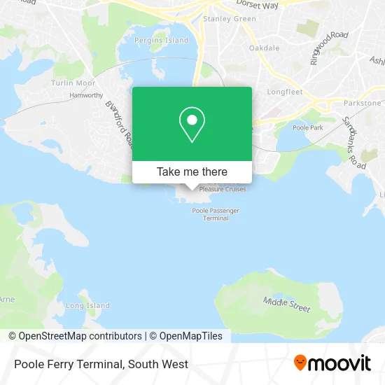 Poole Ferry Terminal map