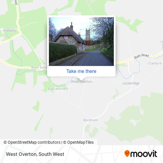 West Overton map