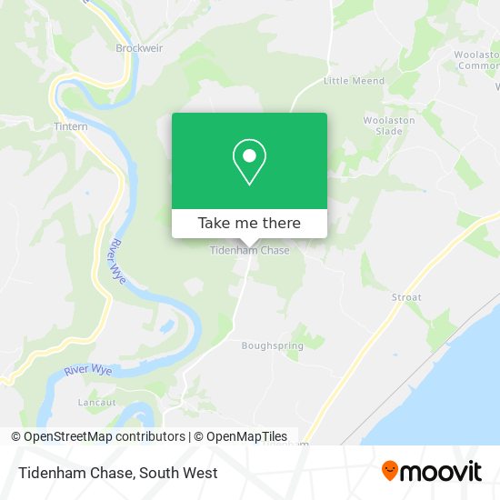 Tidenham Chase map