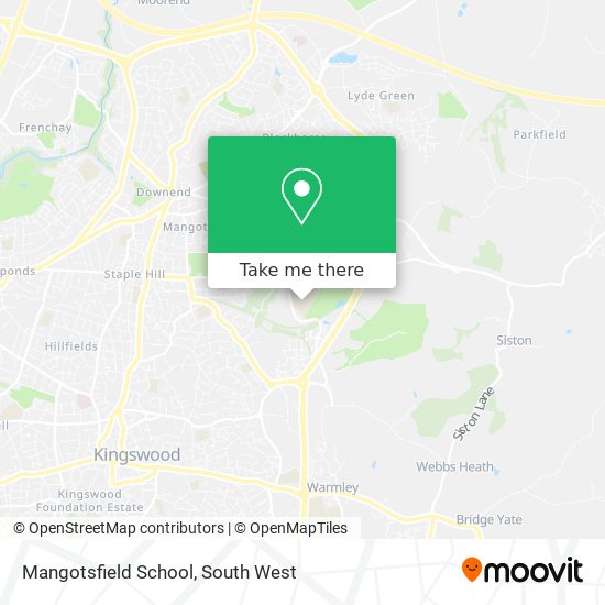 Mangotsfield School map