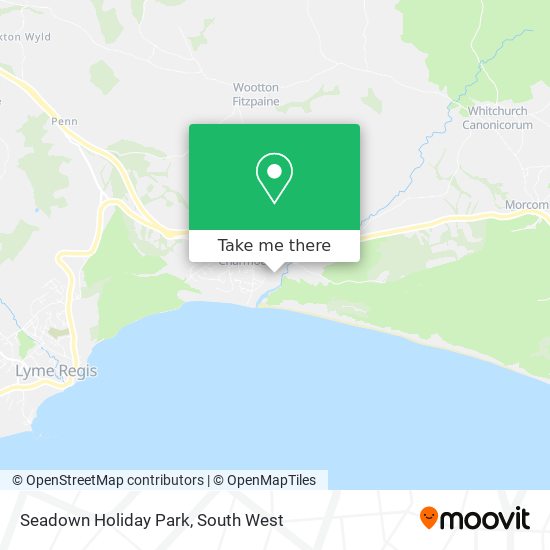 Seadown Holiday Park map