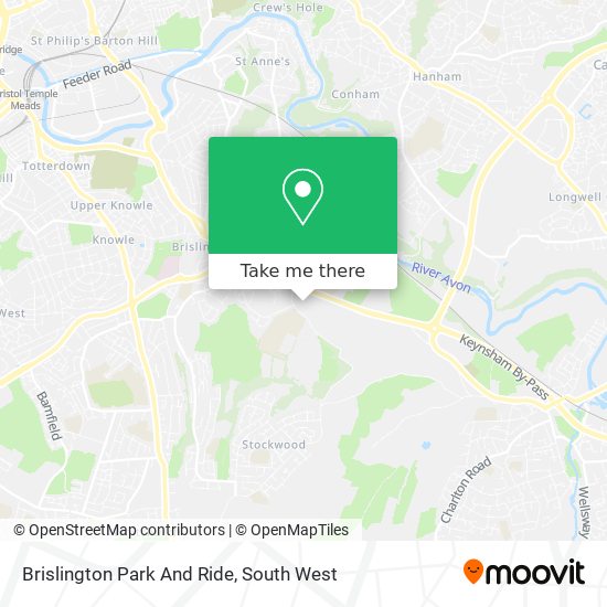 Brislington Park And Ride map