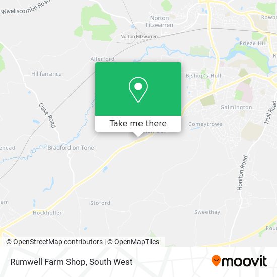 Rumwell Farm Shop map