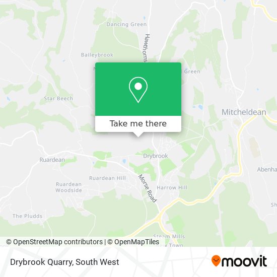 Drybrook Quarry map