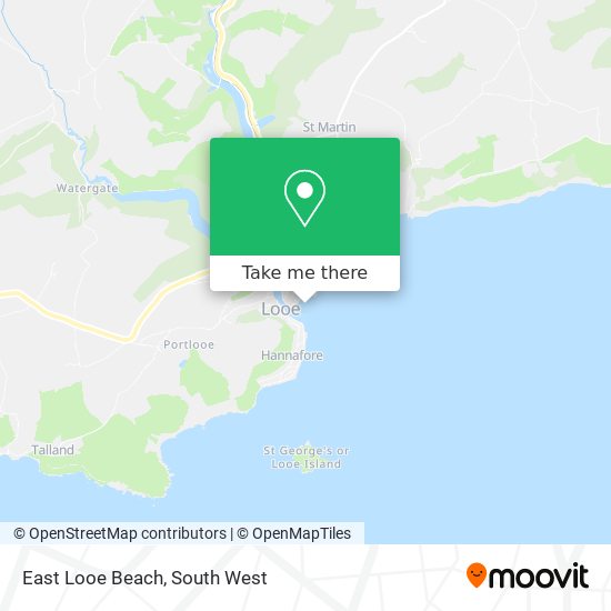East Looe Beach map
