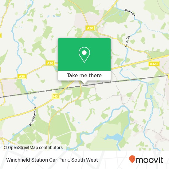 Winchfield Station Car Park map