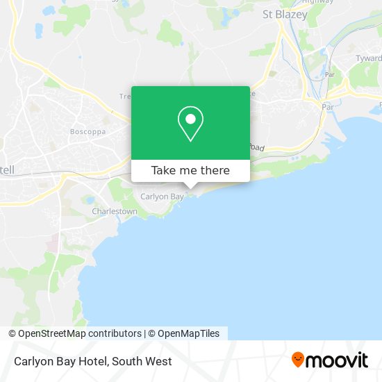 Carlyon Bay Hotel map