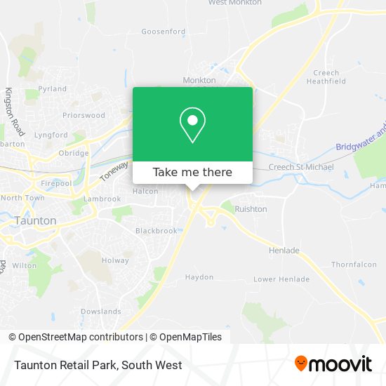 Taunton Retail Park map
