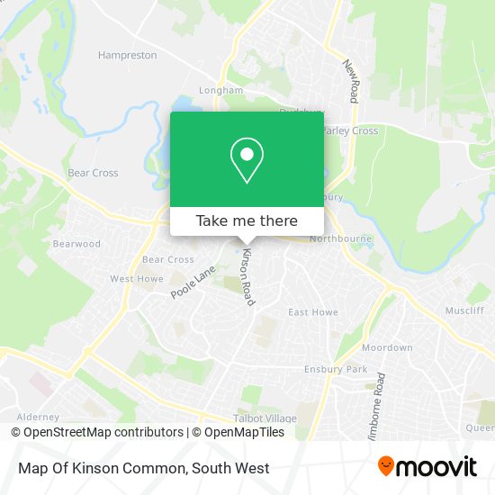 Map Of Kinson Common map