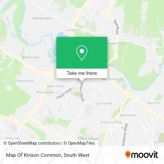 Map Of Kinson Common map