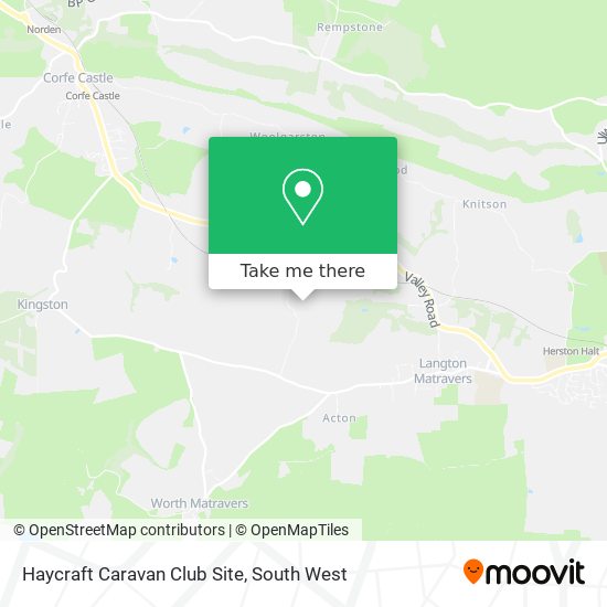 Haycraft Caravan Club Site map