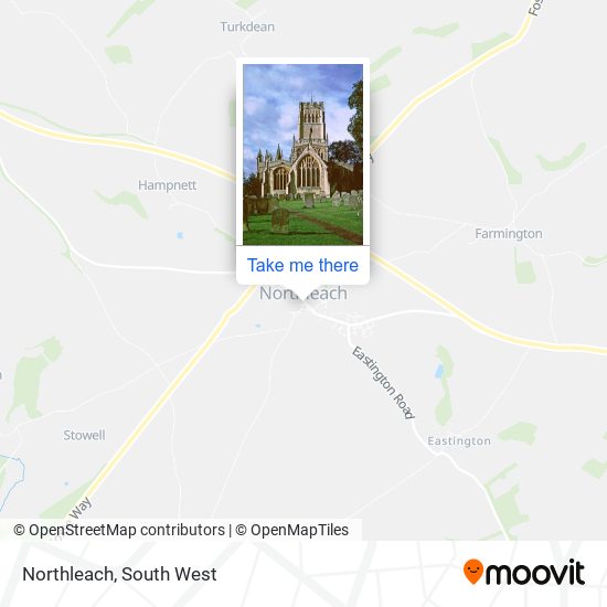 Northleach map