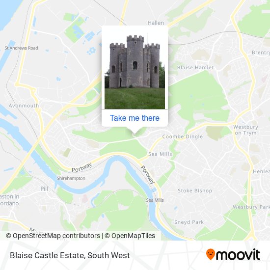 Blaise Castle Estate map