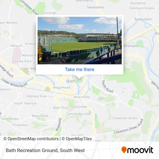 Bath Recreation Ground map