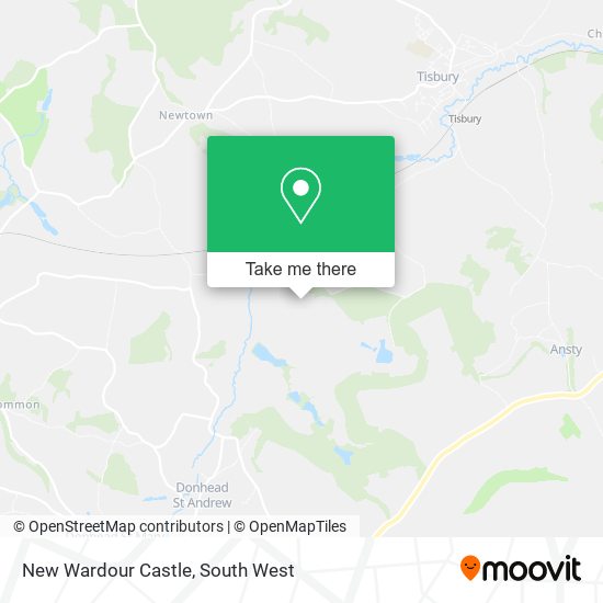 New Wardour Castle map