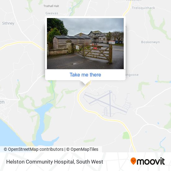 Helston Community Hospital map