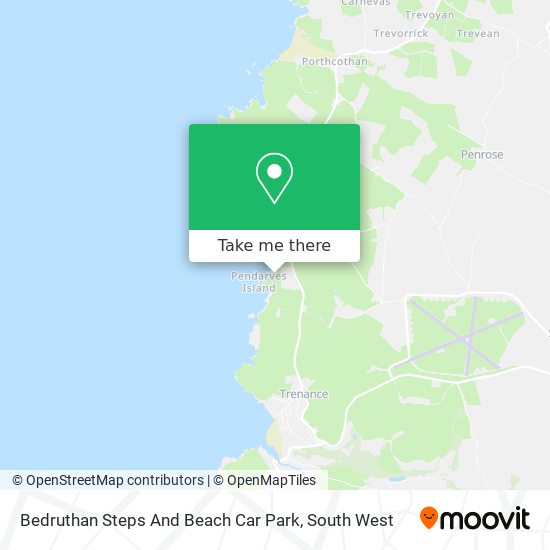 Bedruthan Steps And Beach Car Park map