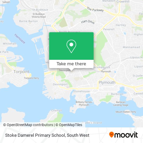 Stoke Damerel Primary School map