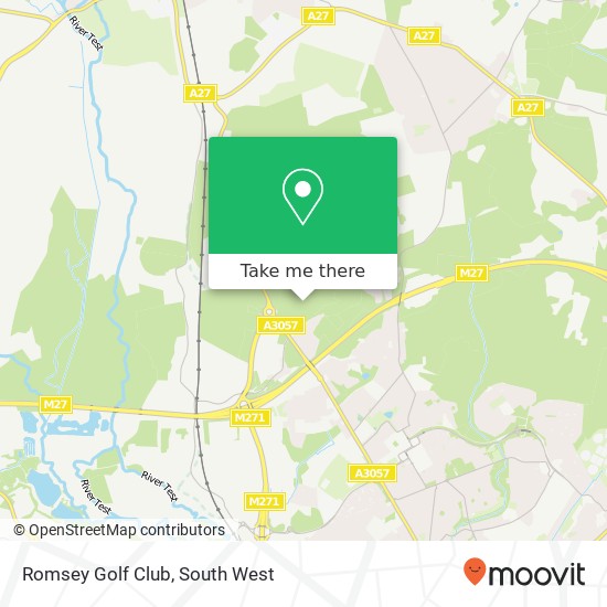 Romsey Golf Club map