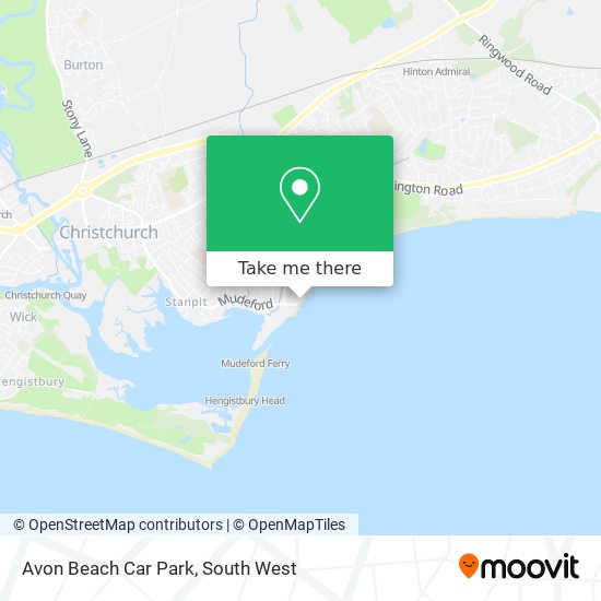 Avon Beach Car Park map