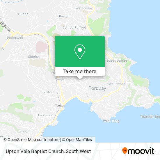 Upton Vale Baptist Church map
