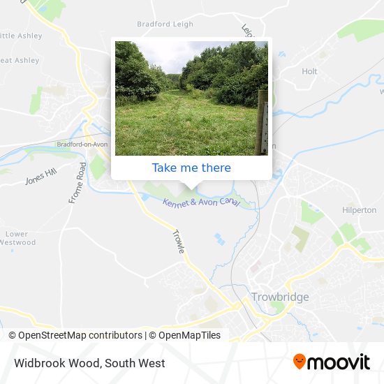 Widbrook Wood map