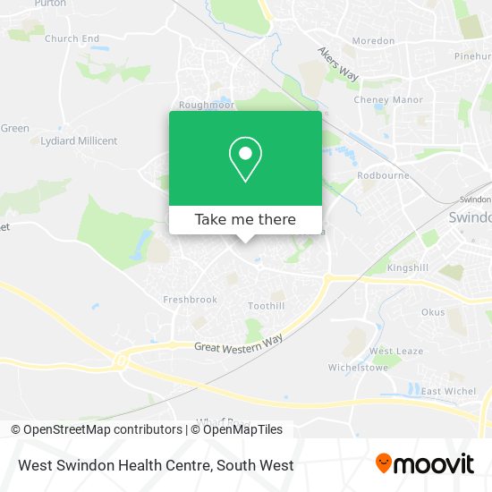 West Swindon Health Centre map